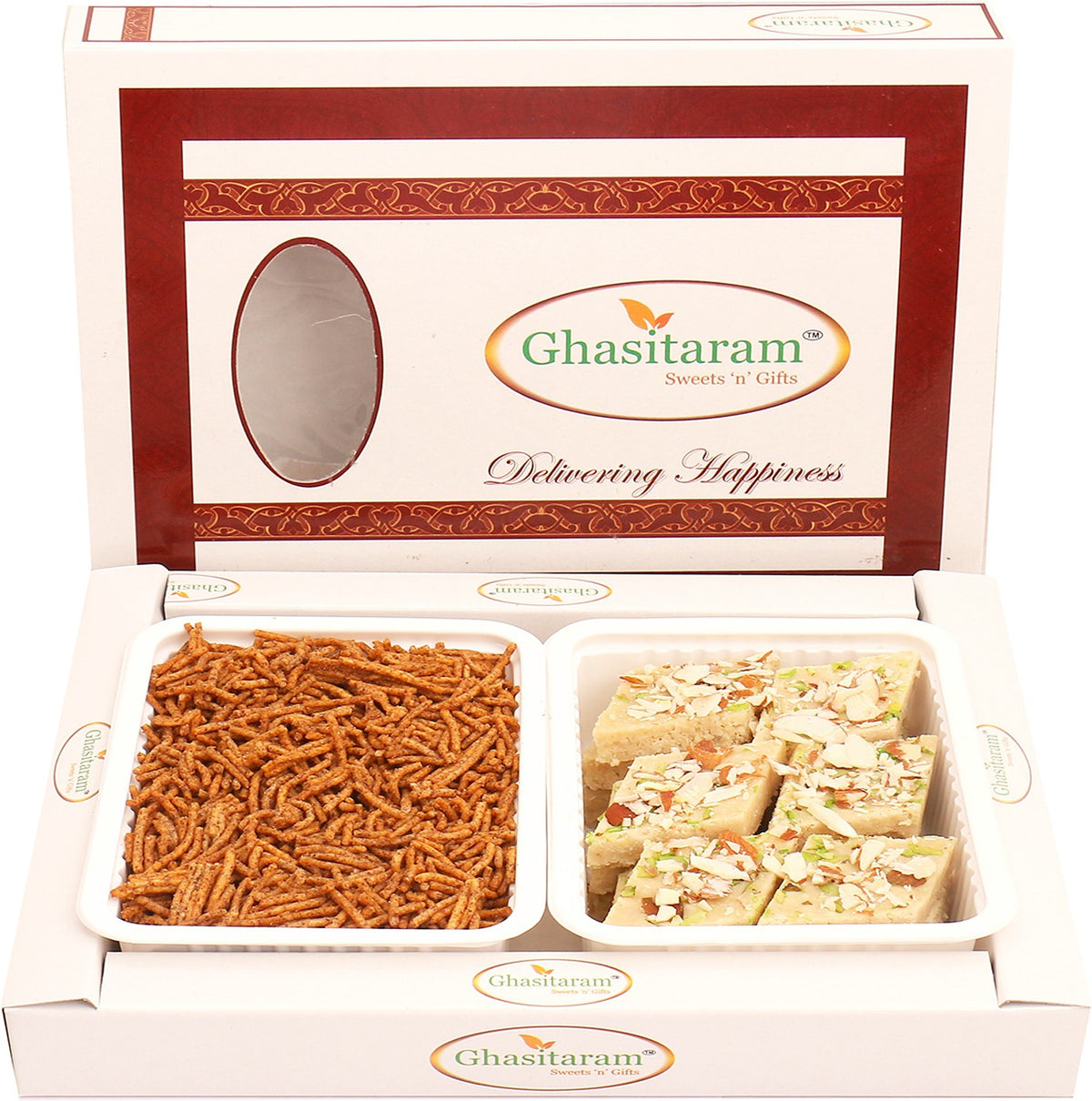 Box of Sugarfree Kaju Katli and Soya Sev