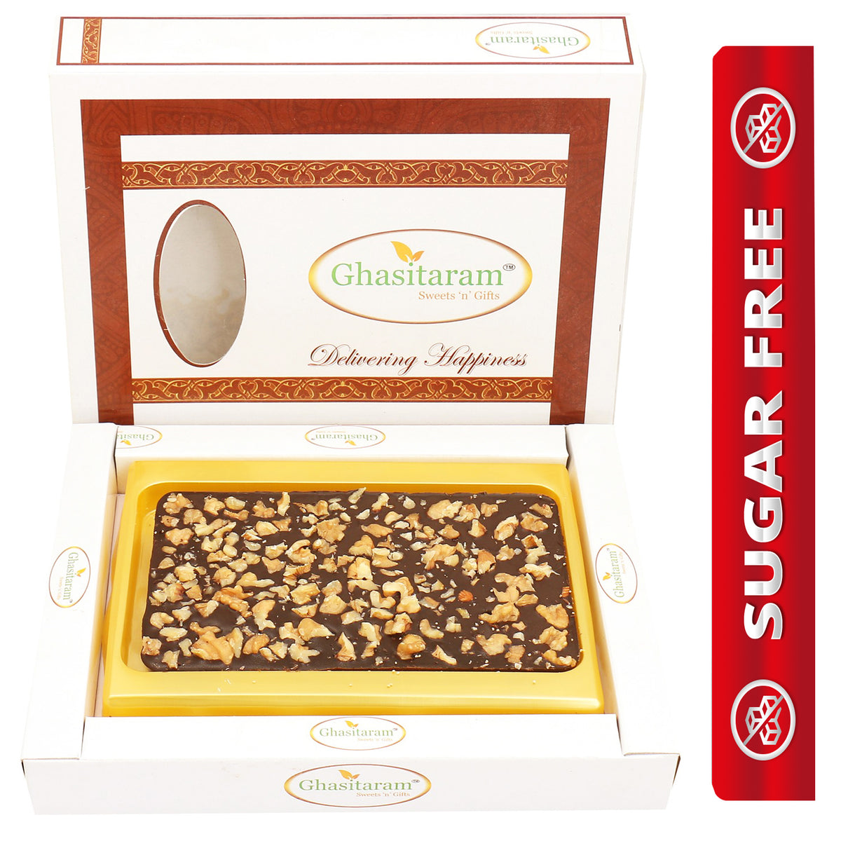 Walnut Sugafree Chocolate Bark Big 