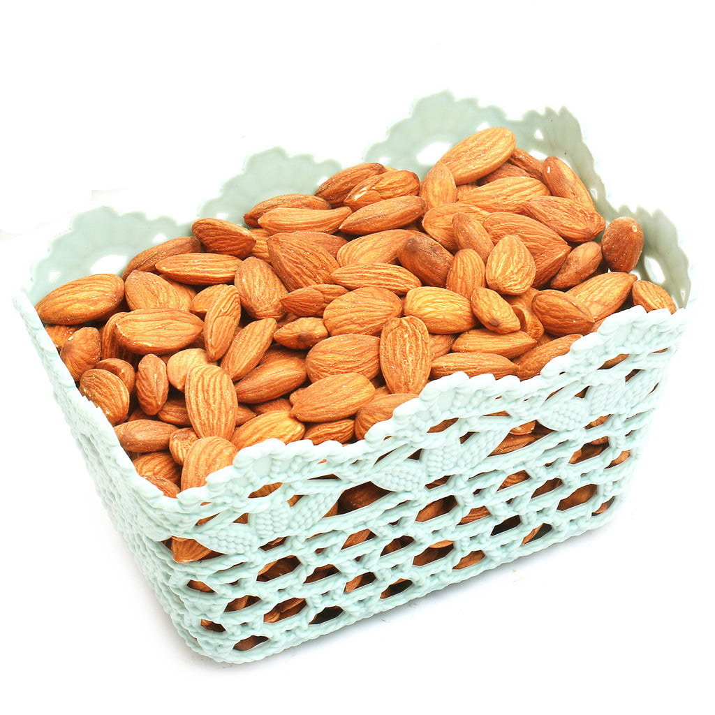 Small Blue Basket with Almonds