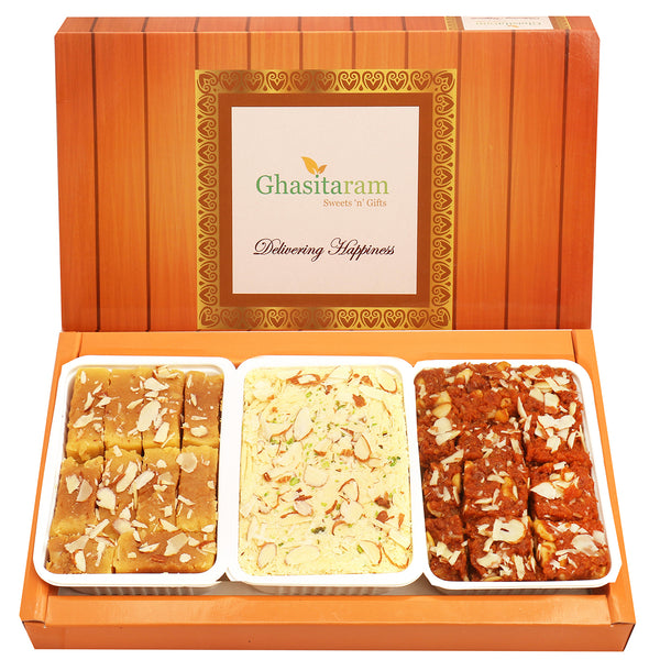 Soan Papdi, Dodha Barfi and Soft Mysore Pak