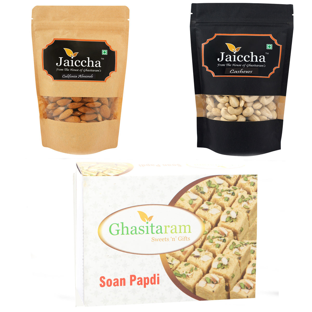 Best of 3 Almonds, Cashews and Soan Papdi