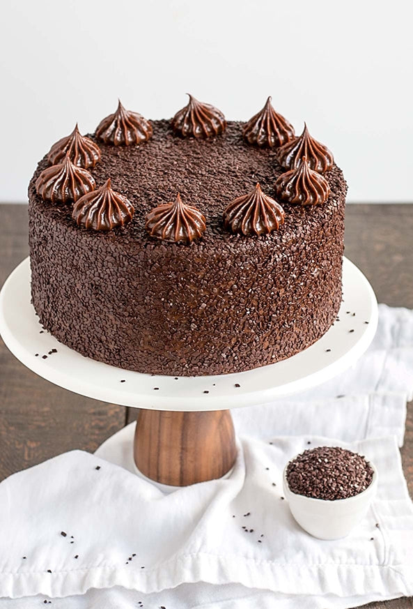 Fresh Eggless Cream Cake Chocolate Flakes Cake 1000 gms 