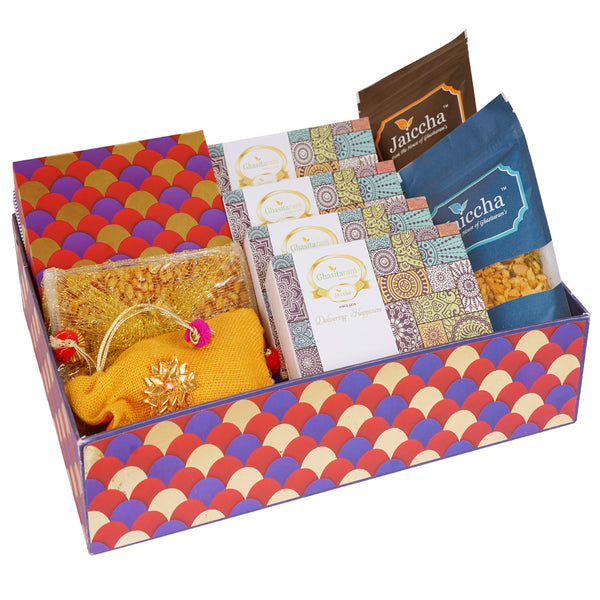 Lohri Sweets Gachak Hampers Lohri Scallopbasket 
