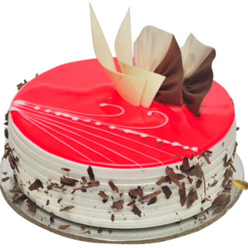Fresh Eggless Cream Cake Very Strawberry 1000 gms 