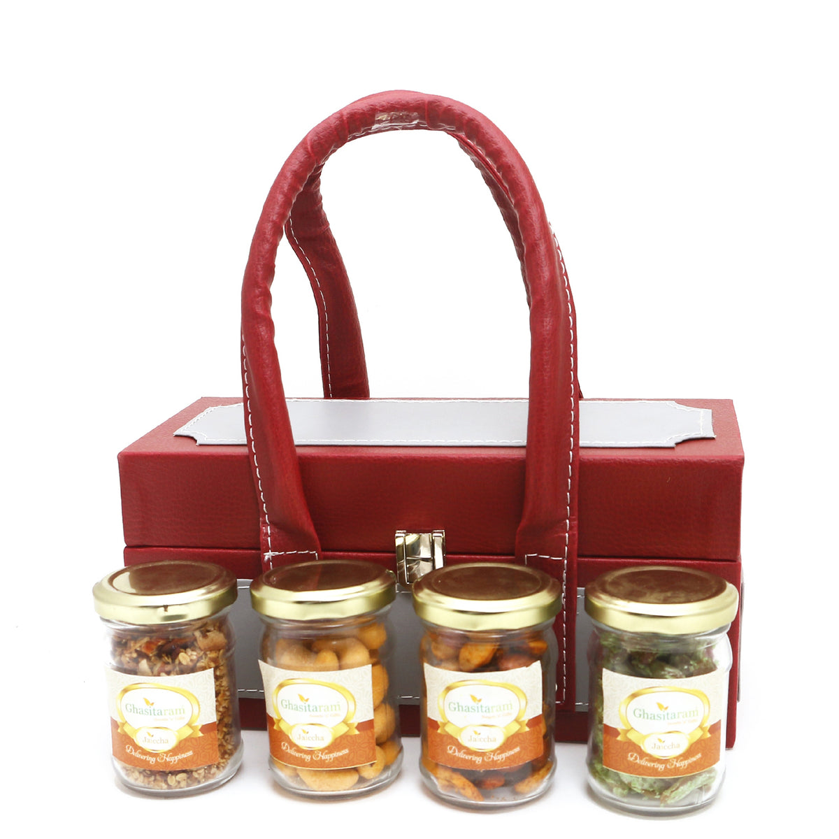 Apex Wooden Box Of Chocolate Almonds, Mix Dryfruit ,Paan Raisins and Mukhwas Jars