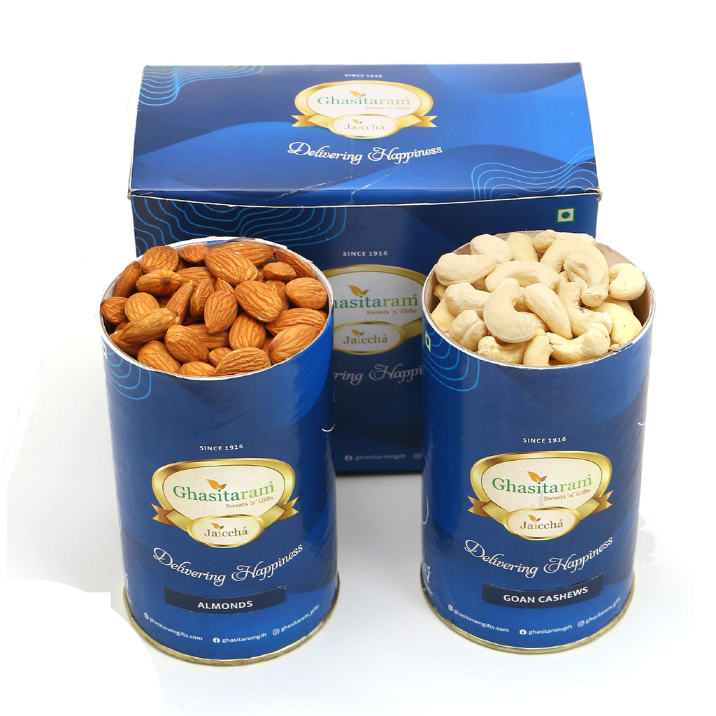 Diwali Gifts-Cashew and Almond Cans 