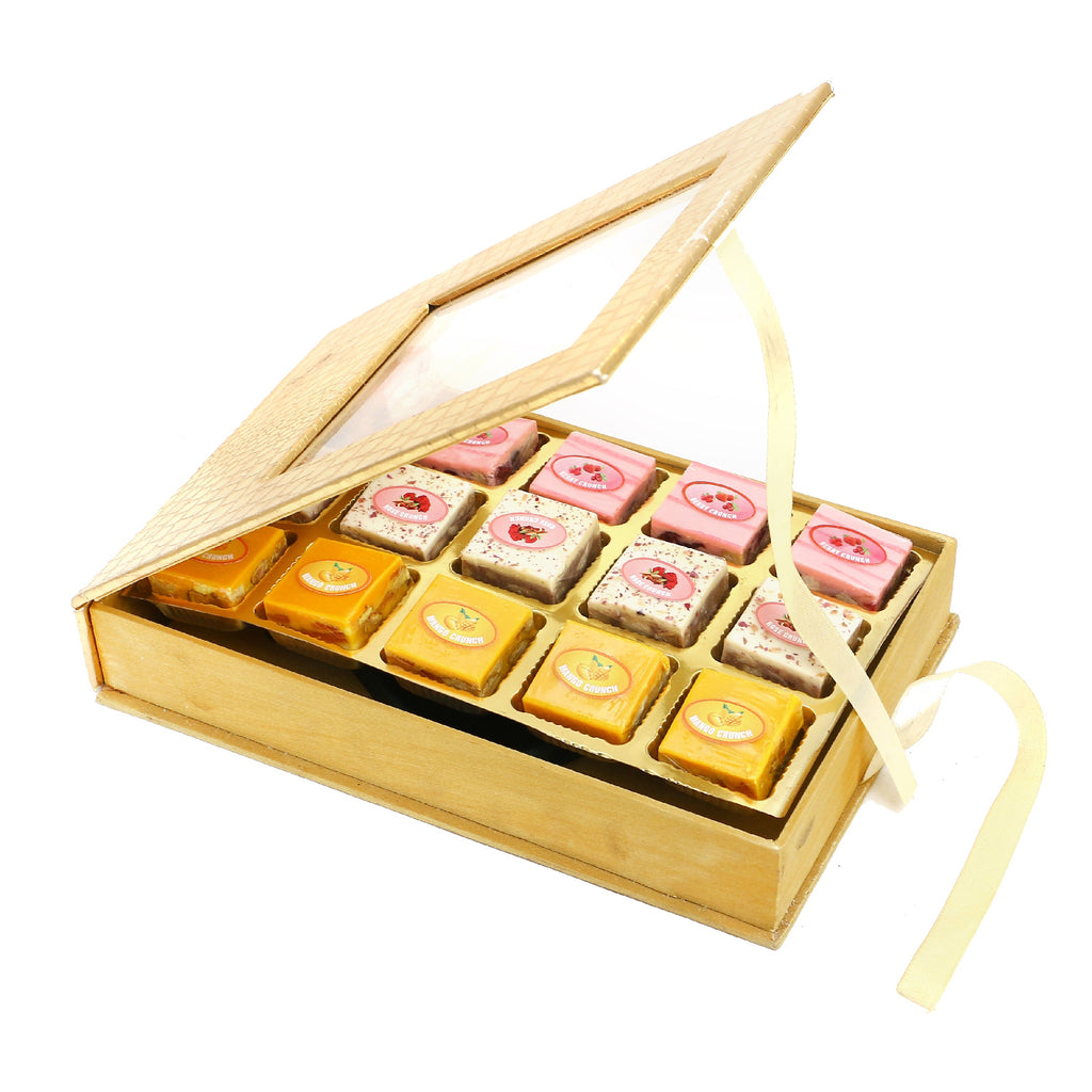 Golden Leather box Assorted Choco Bites