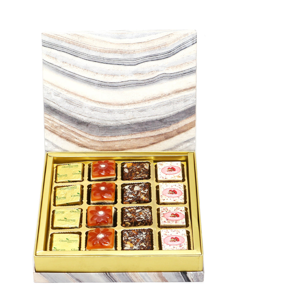Diwali Gifts-Marble Box of Assorted Crunchy Bites