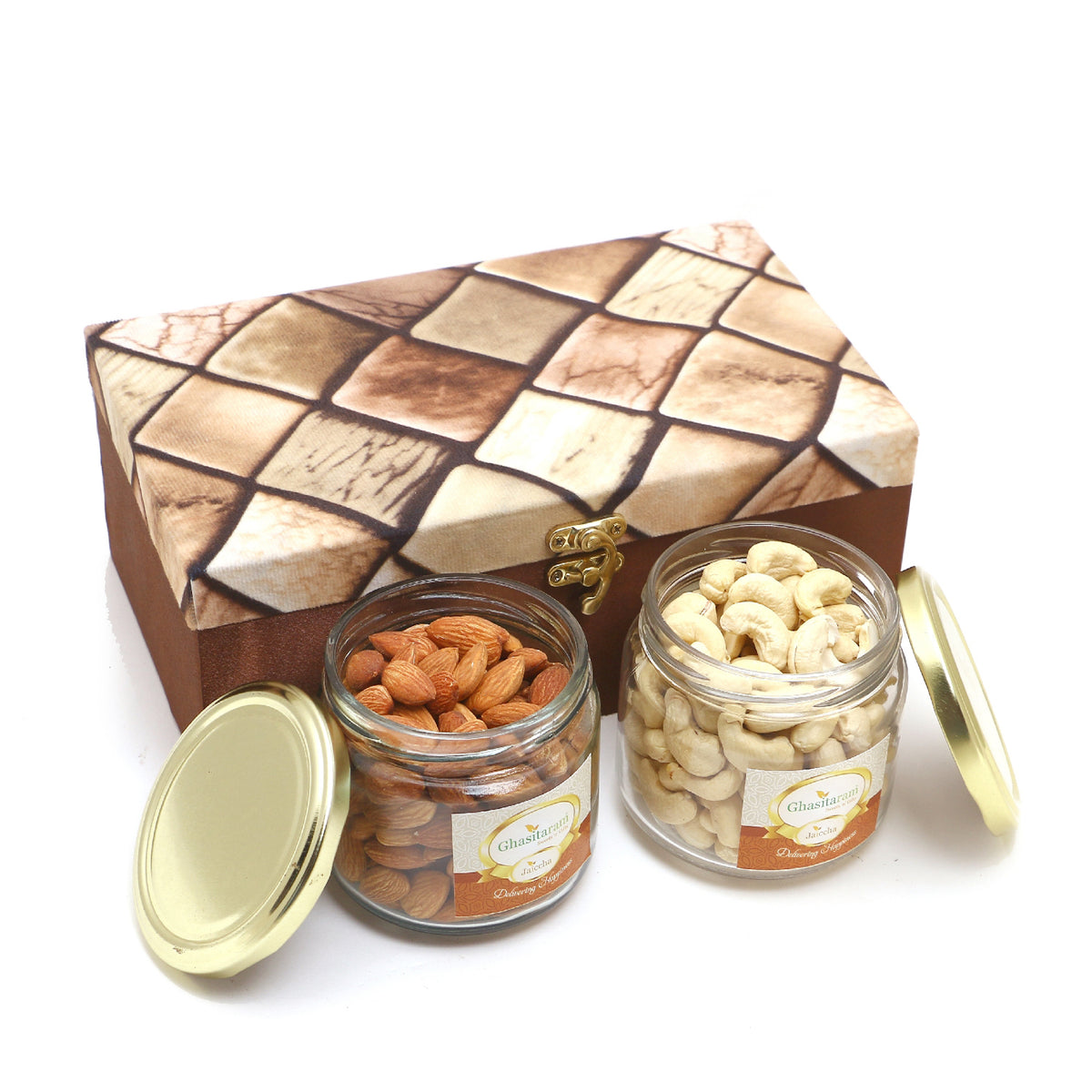 Miracle Box of 2 Jars Of Cashews and Almonds