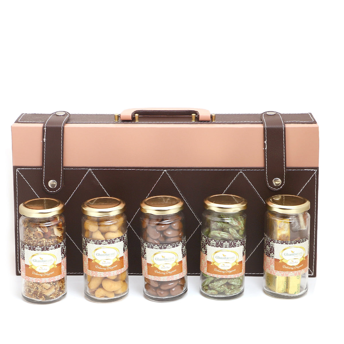 Diwali Gifts-Signature Wooden Box wooden with 5 Assortments