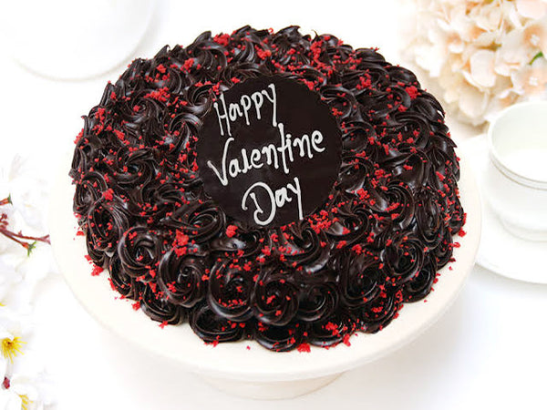 Eggless Chocolate Truffle Rosette Cake 1/2kg