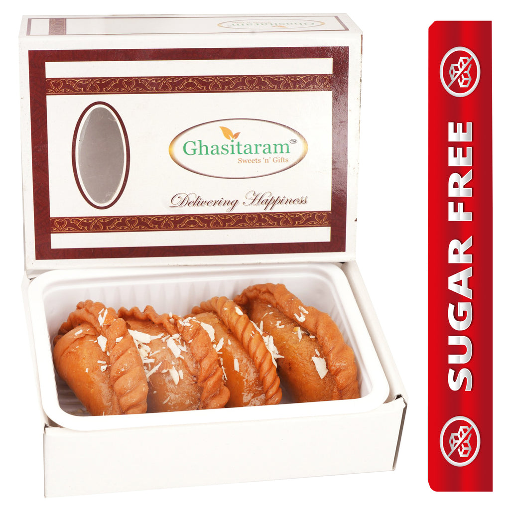 Holi Sweets-Ghasitaram's Sugarfree Gujiya Box (200 gms)