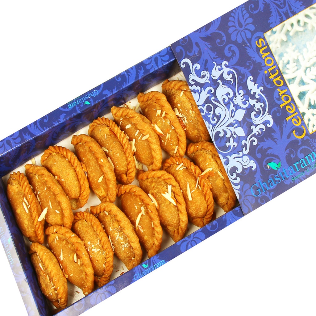 Ghasitaram's Sweets  Sugarfree Healthy Wheat Gujiya Box (200 gms)