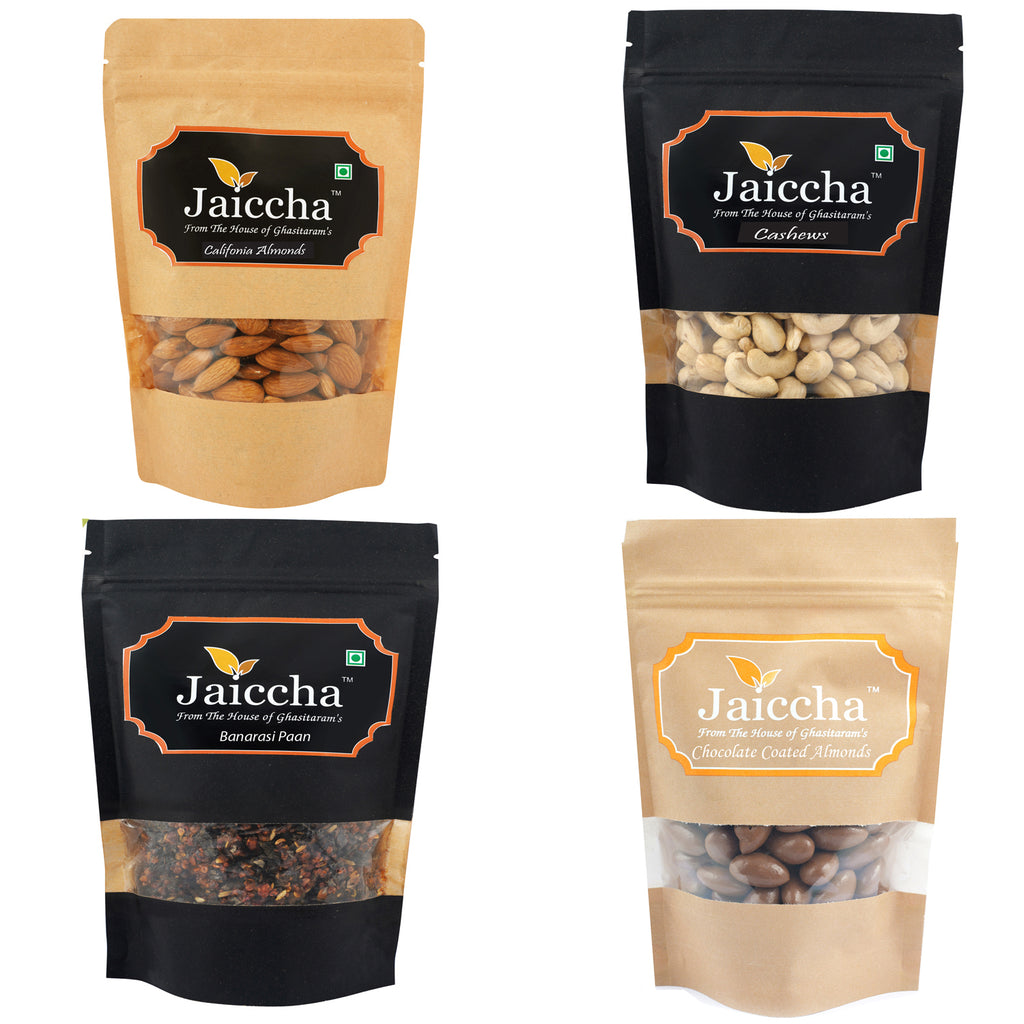 Best of Almonds, Cashews, Banarsi paan and Chocolate Coated Almonds