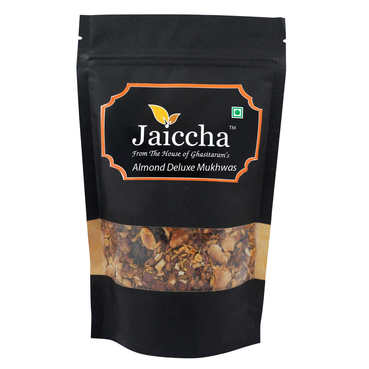 Almond Delux Mukhwas 800 gms in Black Paper Pouch