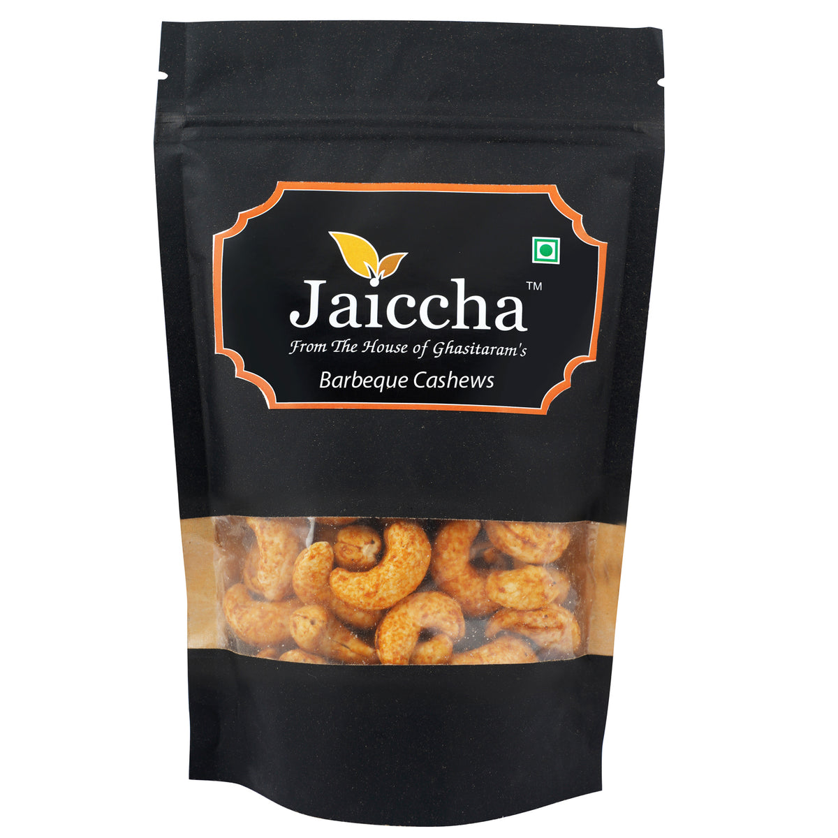 Barbeque Cashews 800 gms  in Black Paper Pouch