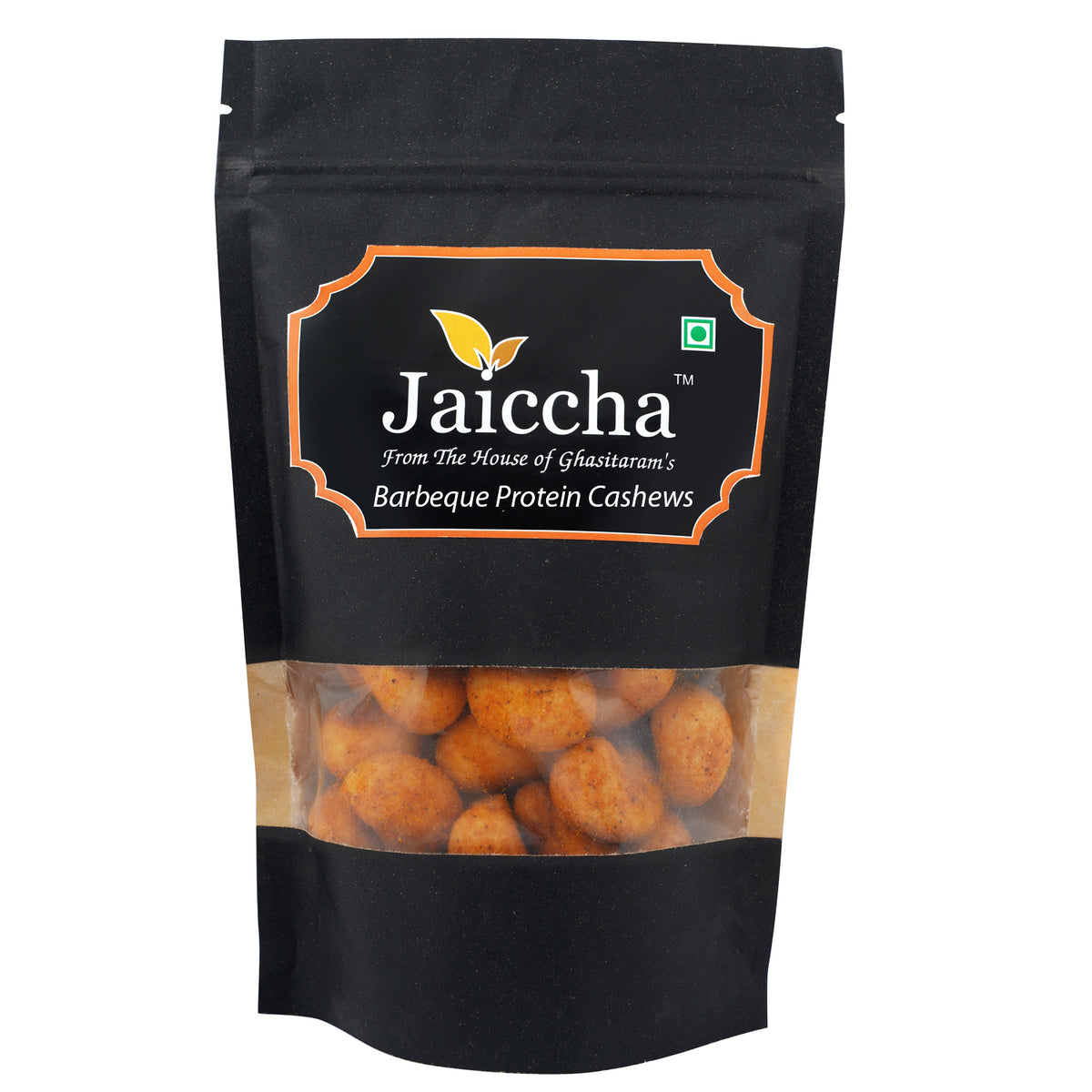 Barbeque Crunchy  Cashews 800 gms  in Black Paper Pouch