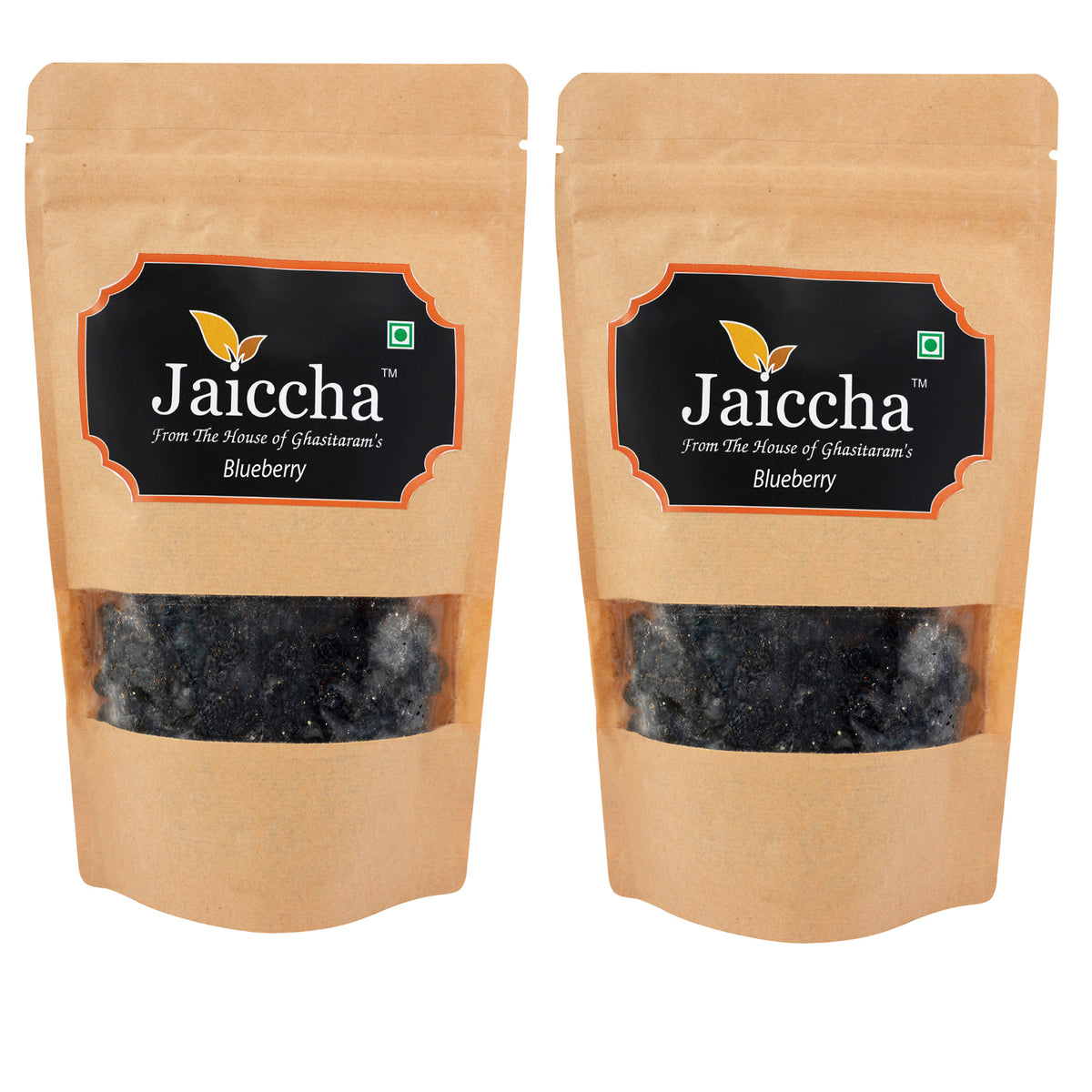 Dehydrated Dried Blueberries 400 gms in Brown Paper Pouch