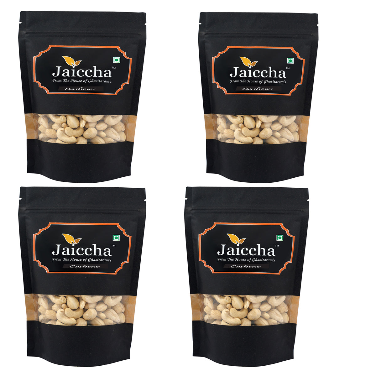  Goan Cashews 200 gms in Black Paper Pouch