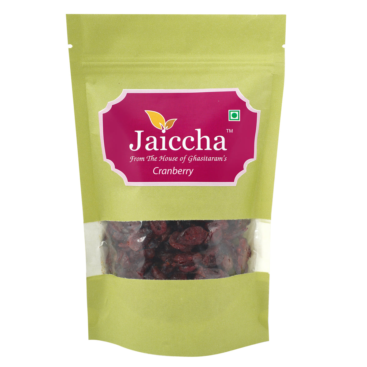 Dehydrated Dried Cranberries 800 gms in Green Paper Pouch