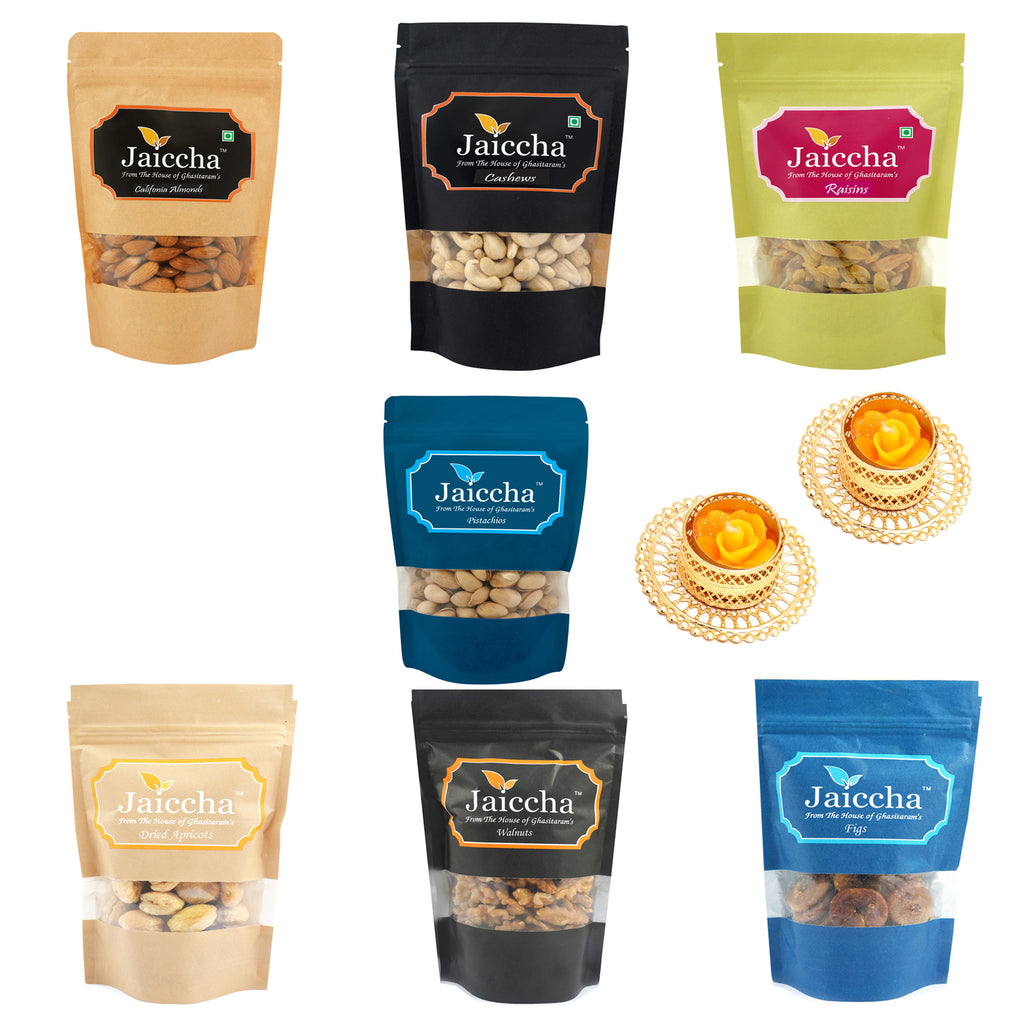 Best of 7 Dryfruits Cashews, Almonds, Raisins, Pistachios, Figs , Dried Apricots and Walnuts