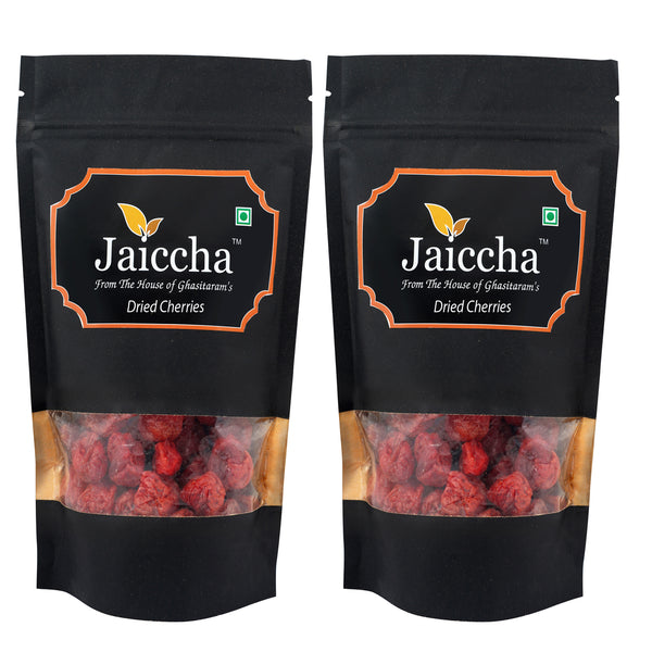 Dehydrated Dried Cherries 400 gms in Black Paper Pouch