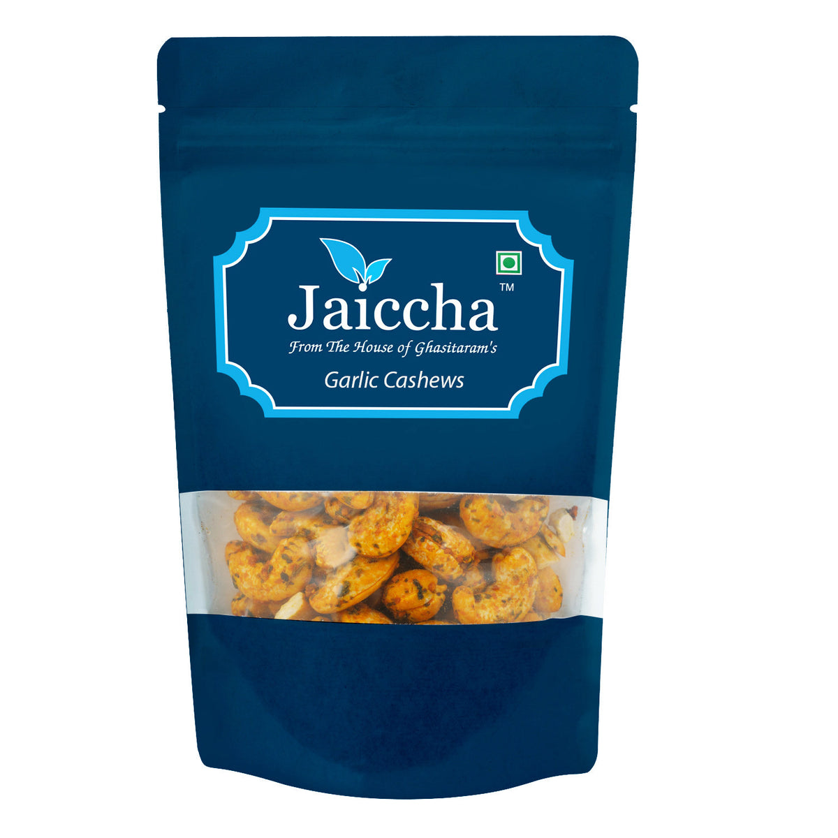 Garlic Cashews 800 gms in White Paper Pouch