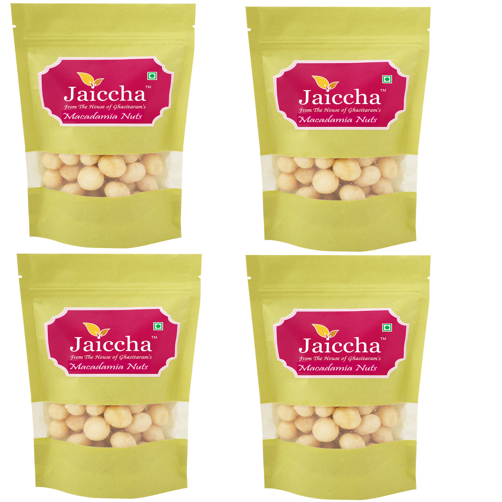  Macadamia Nuts 200 gms in Green Paper Pouch