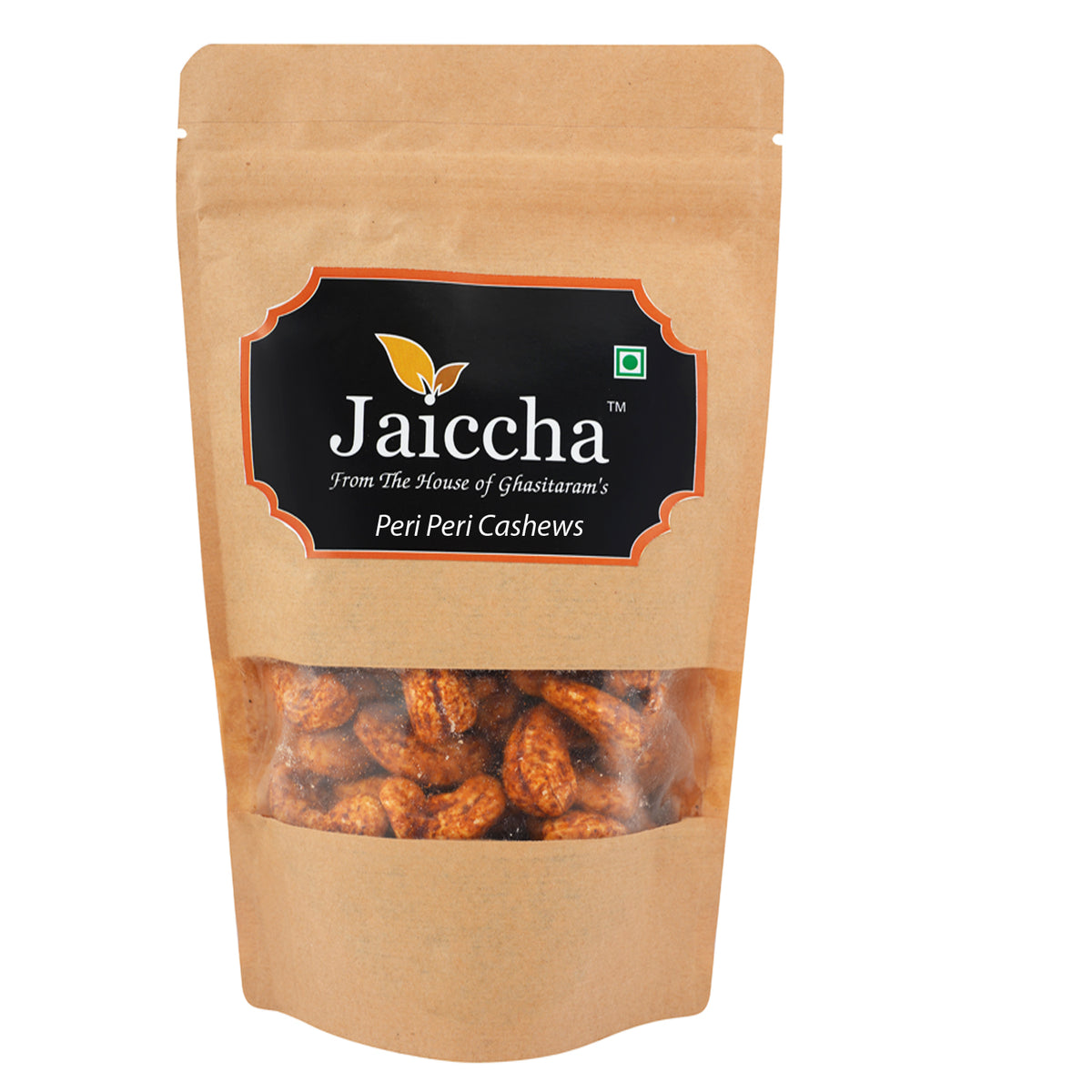 Peri Peri Cashews 800 gms in Brown Paper Pouch