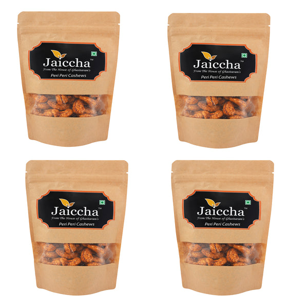 Peri Peri Cashews 200 gms in Brown Paper Pouch