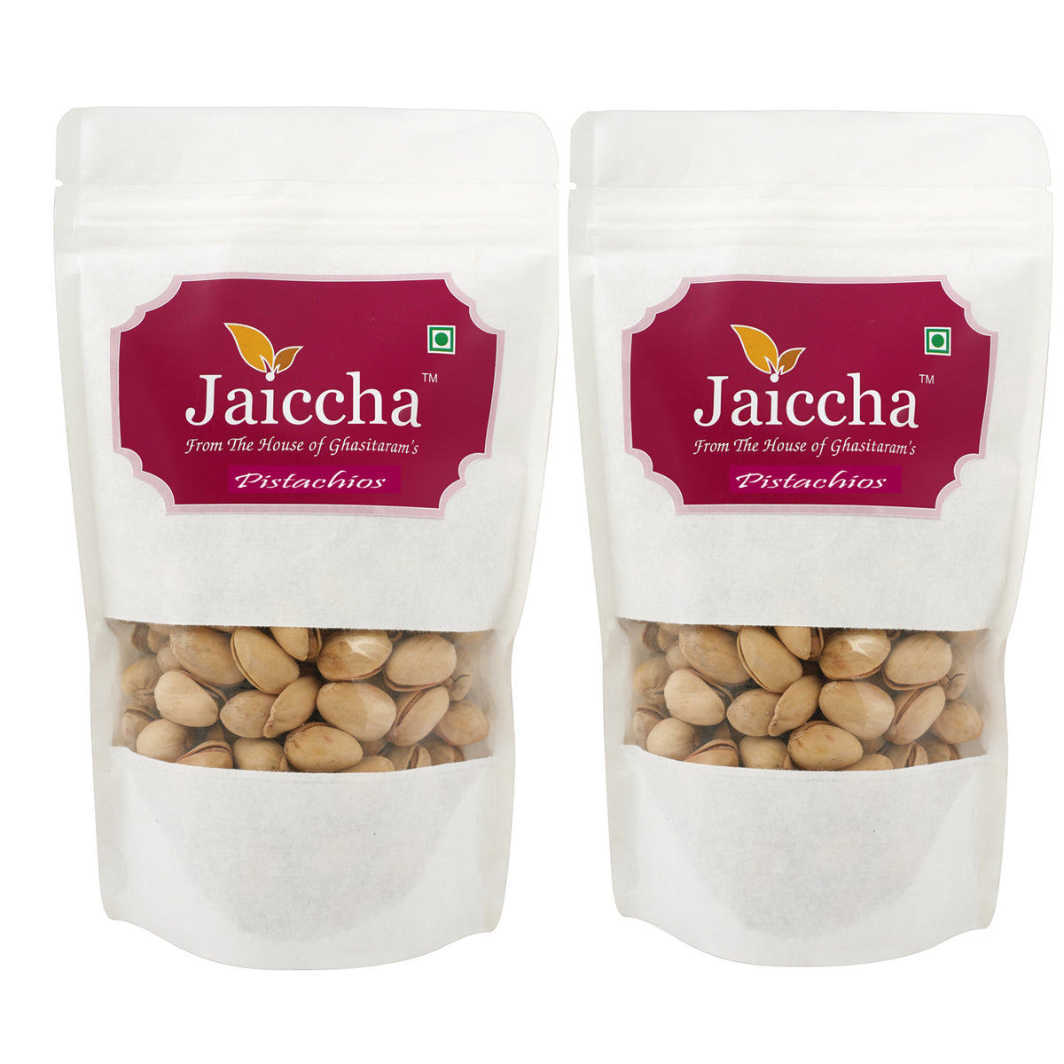  Afgani Pistachios 400 gms in White Paper Pouch