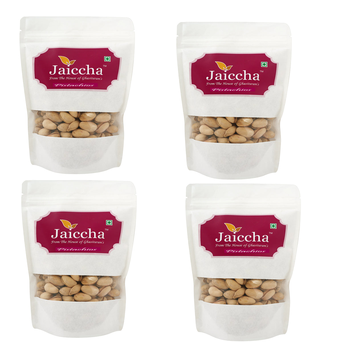  Afgani Pistachios 200 gms in White Paper Pouch