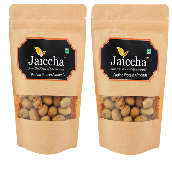 Pudina Protein Almonds 400 gms in Brown Paper Pouch