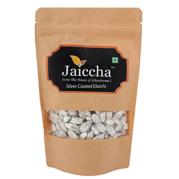Silver Coated Elachi 400 gms in Brown Paper Pouch