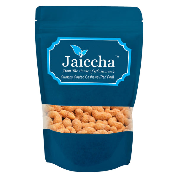 Peri Peri Crunchy Coated  Cashews in Blue Paper Pouch 200 gms  