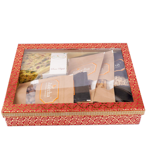 Hamper Box 6 Goodies with Soan Papdi