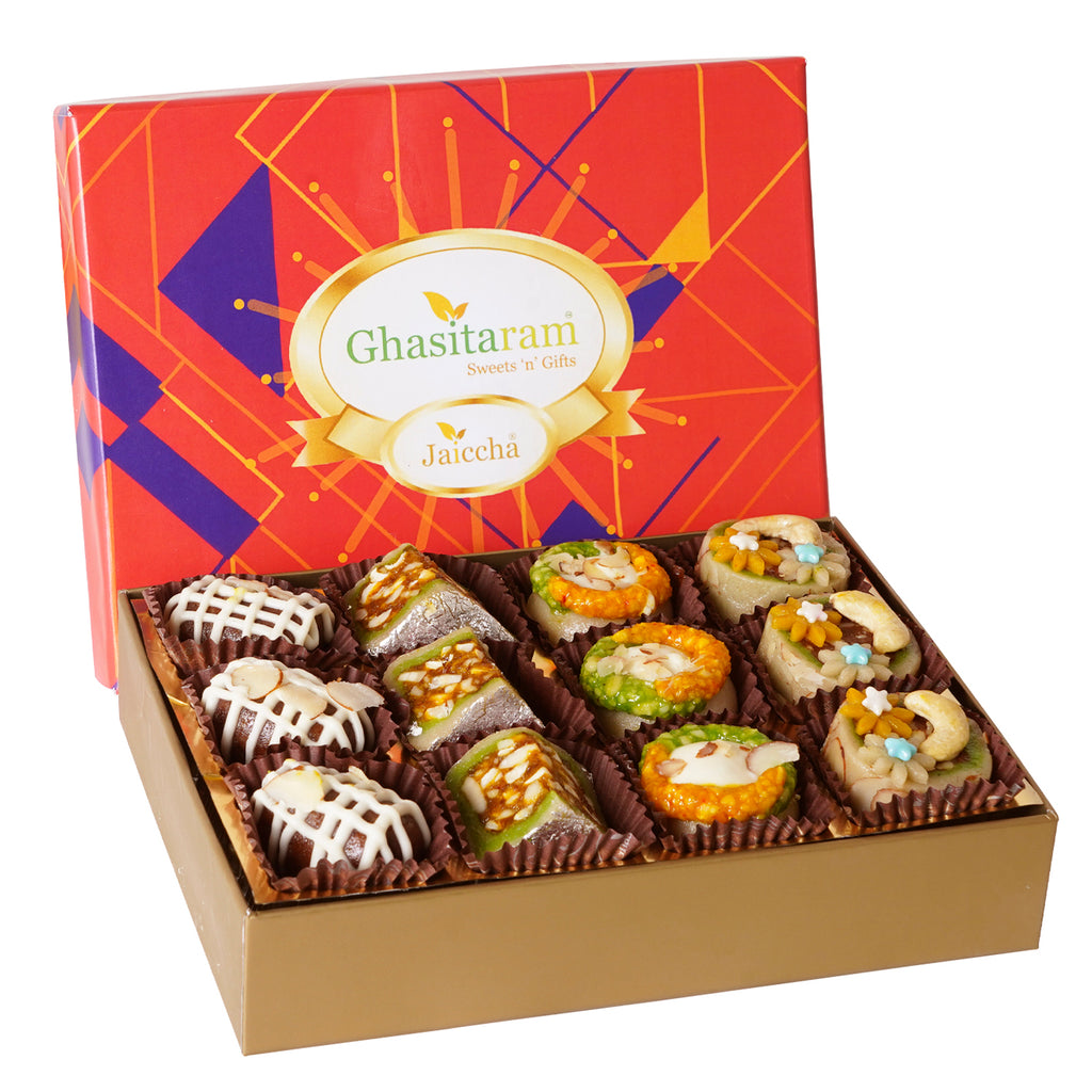 Diwali Gifts-Exotic Dryfruit Sweets in Premium Box 12pcs