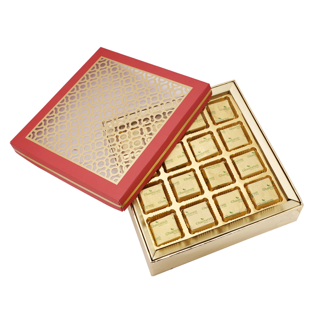 Diwali Gifts-Carving Box of with 16 pcs Mewa bites