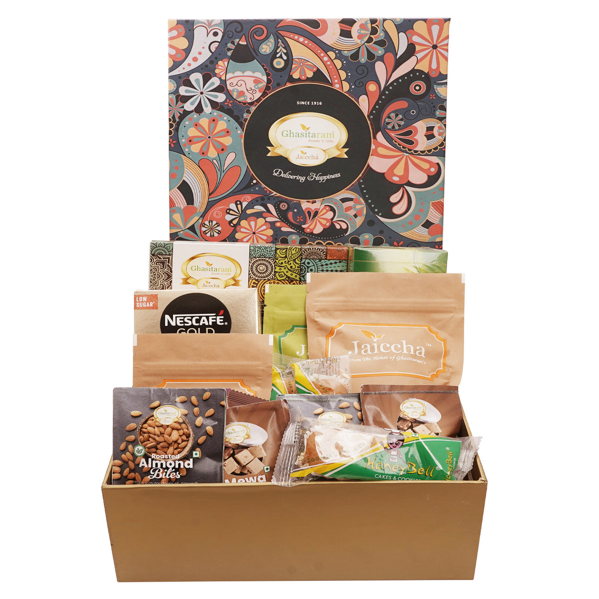 Ghasitaram Big Hamper Box of assorted Goodies with milk cake