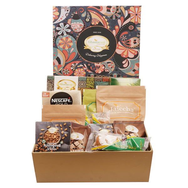 Ghasitaram Big Hamper Box of assorted Goodies with milk cake