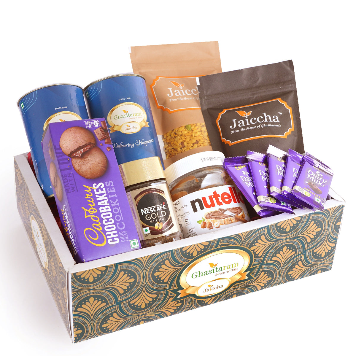 Green Hamper Box of 12 Goodies