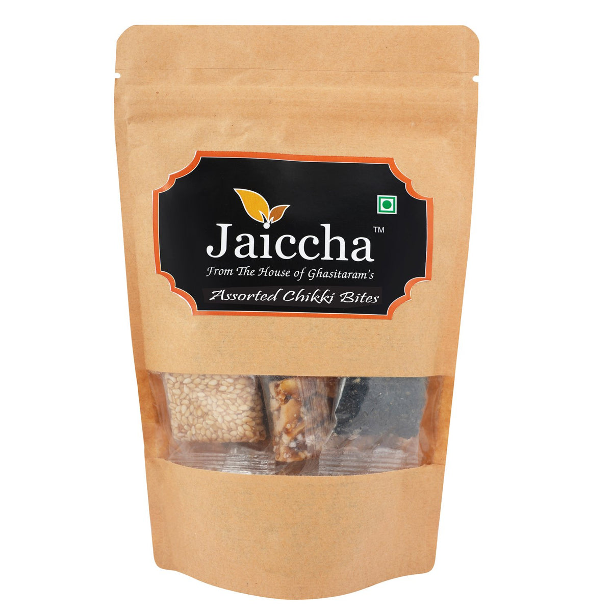 Lohri Sweets Assorted Chikki Bites in Brown Paper Pouch 200 GMS
