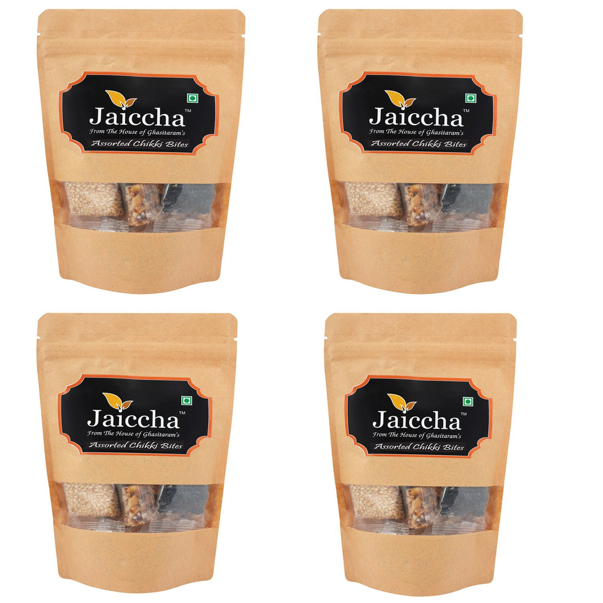 Lohri Sweets Assorted Chikki Bites in Brown Paper Pouch 800 GMS