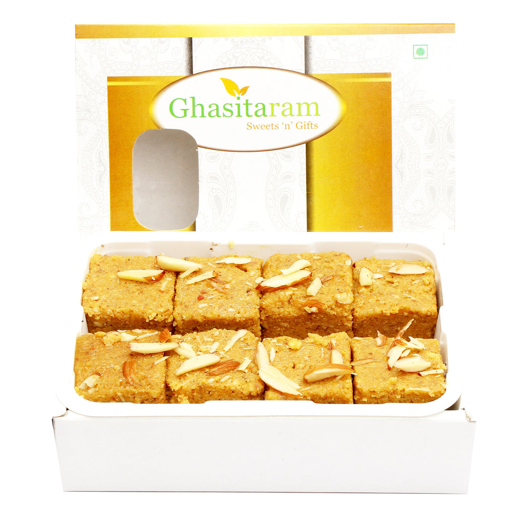 Mothers Day Sweets-Nani's Special Besan Barfi 200  gms