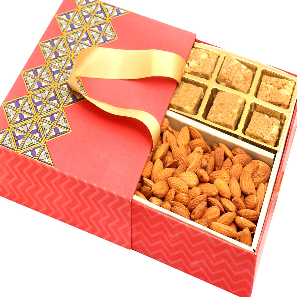 Mother's Day Gift-2 Part Almonds and Garula Bites Bag Box 