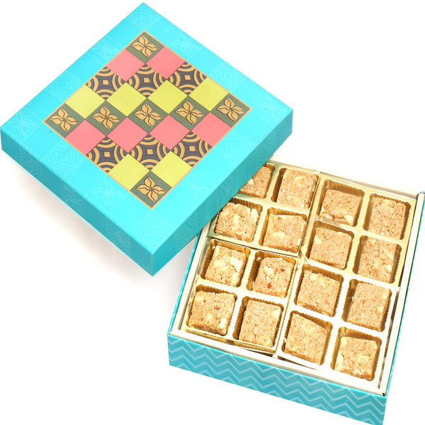 Mother's Day Gift-Blue Colourful  Print 16 Pcs Granula Bites Box