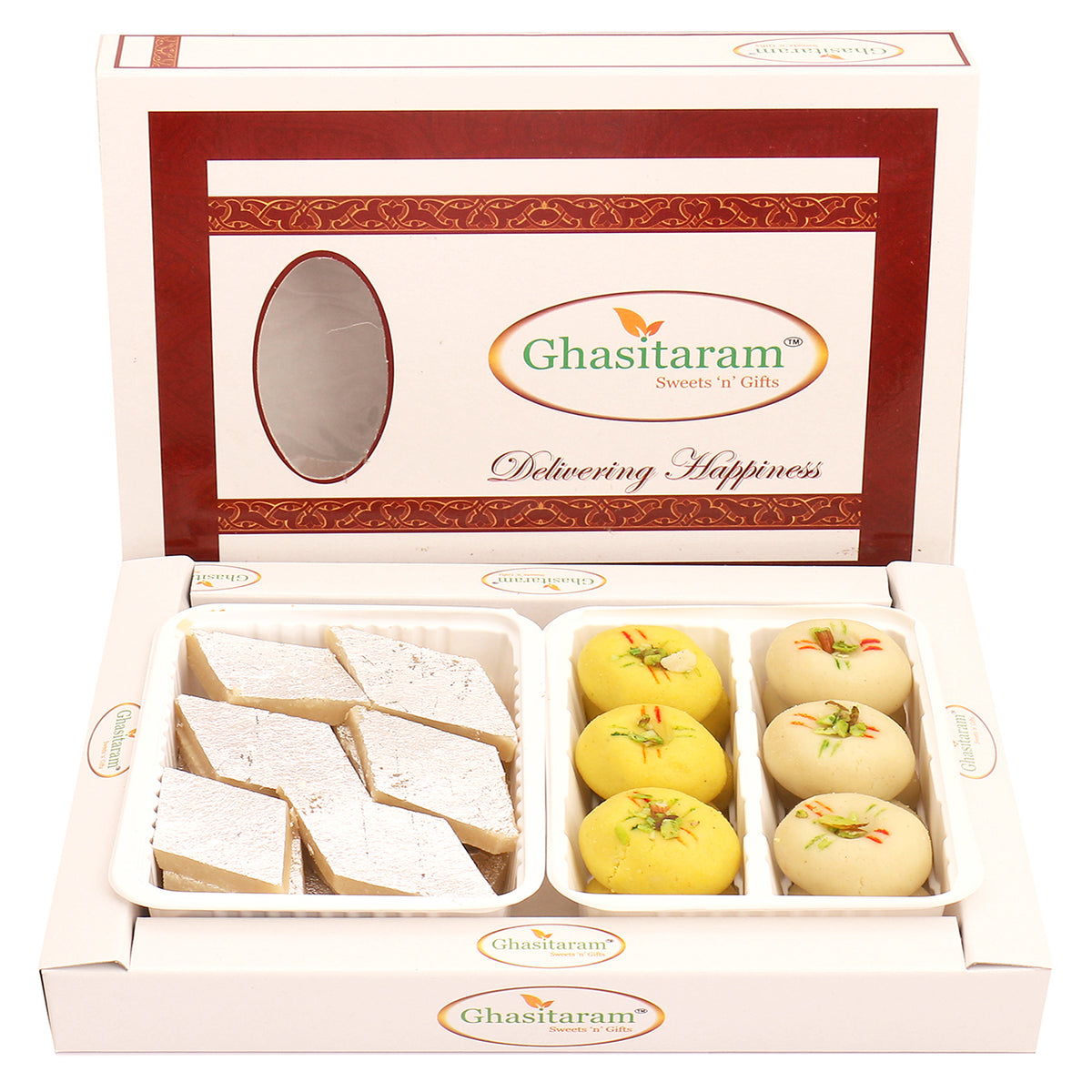 Mothers Day Sweets-Box of Kaju Katli and Mawa Peda