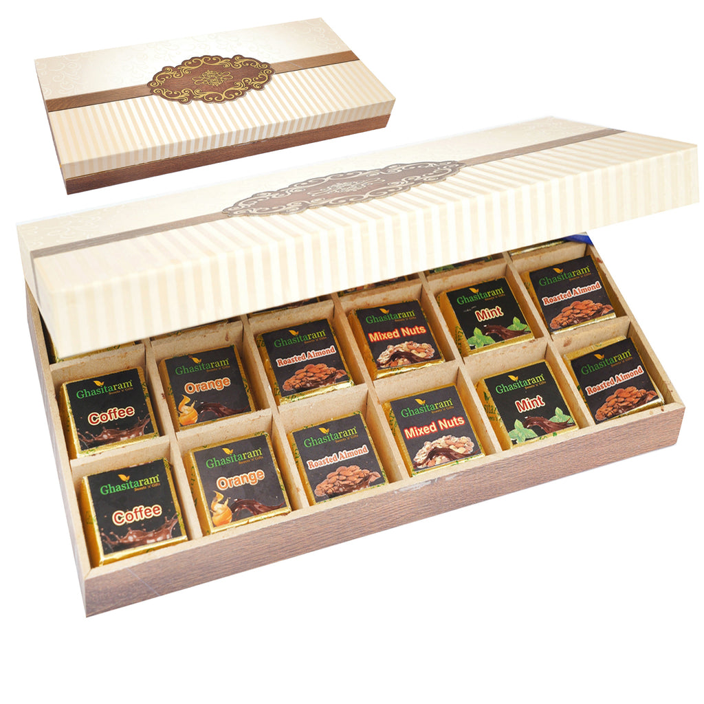 Mothers Day Gifts-Wooden box 18 Assorted Chocolates