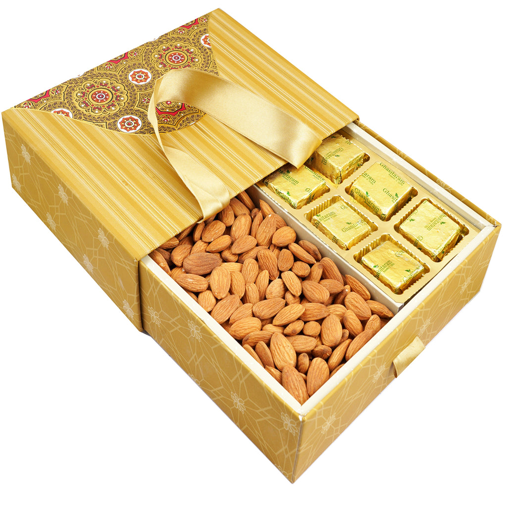 Mothers Day Gifts-Bag box with Almonds and Mewa Bites