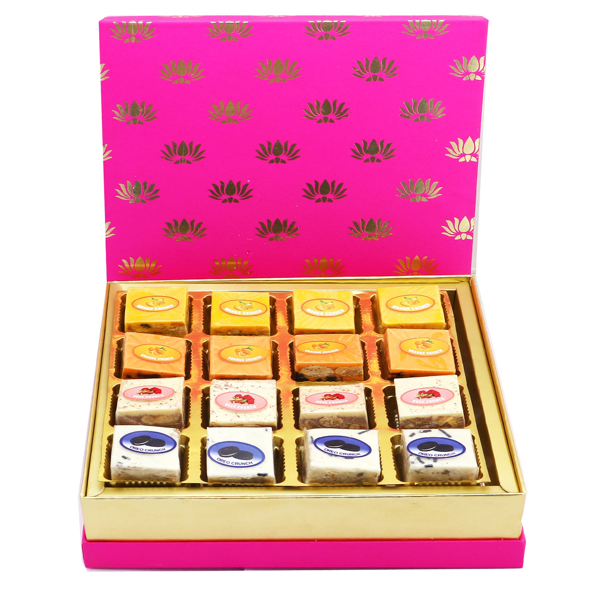 Mother's Day Sweets-Festive Pink Chocolate Dryfruit Bites